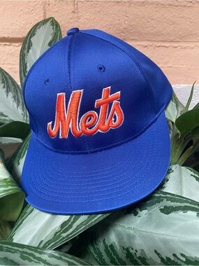 New York Mets Royal Blue Hat with Orange Script